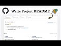 How to create a GitHub README (Write Usage Guide)