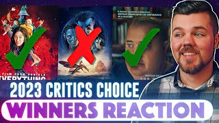 2023 Critics Choice Awards WINNERS Reaction