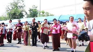 นายสฤษดิ์ วิฑูรย์ ผู้ว่าราชการจังหวัดอุบลราชธานี ร่วมรำบวงสรวง 101 ปี อำเภอเขื่องใน