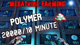 MegaTribe Life #7 - POLYMER Farming + Crafting | UNLUCKY | Ark Official PvP  🍭