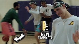 LaMelo Ball Dribbles BETWEEN DEFENDERS LEGS WITH NEW JBA TEAMMATE! DuRag Melo Gets EXTRA SAUCY! Futu