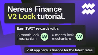 Nereus Finance Lock \u0026 Vest update