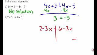 Algebra: 3-2 Solve Linear Equations by Graphing