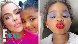 Khloé Kardashian's Daughter True FLAUNTS Glam Makeup | E! News
