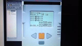 MindCuber display on bricxCC