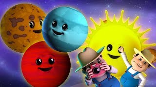 Planet Lagu | Lagu Tata Surya | Belajar video | Learn Planets Names | Baby Rhyme | Planets Song