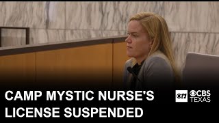Texas Board of Nursing suspends Camp Mystic's chief health officer's nursing license