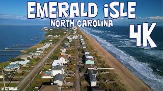 Emerald Isle North Carolina 4K (DJI Mavic Air 2S Drone Footage)  Stunning Shots of Indian Beach !!