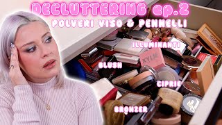 MEGA DECLUTTERING 2024 ep.2: polveri viso e pennelli 🖌️