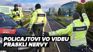 Policajtovi vo virálnom videu praskli nervy. Nevideli ste všetko, bráni sa polícia