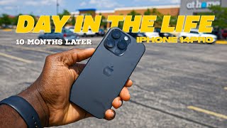 iphone 14 pro - real day in the life after 10 months (battery & camera test)