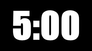 5 MINUTE TIMER | LOUD ALARM ⏰