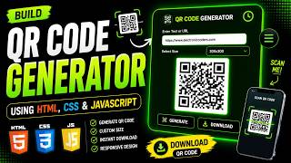 Build QR Code Generator using HTML CSS & JavaScript 🚀