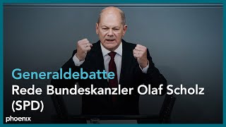 Generaldebatte des Bundestags: Rede von Bundeskanzler Olaf Scholz (SPD) am 07.09.22
