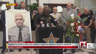 Wake Sheriff addresses press on deputy Ned Byrd murder case, arrest