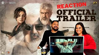 Thunivu Official Trailer Reaction | Ajith Kumar | H Vinoth | Zee Studios | Boney Kapoor | Ghibran