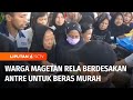 Sejumlah Warga Magetan Rela Berdesakan Demi Dapat Membeli Beras Murah di Operasi Pasar | Liputan 6