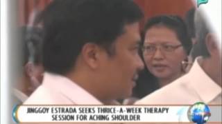 NewsLife: Jinggoy Estrada seeks thrice-a-week therapy session for aching shoulder