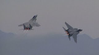 新田原基地航空祭2013 飛行教育隊F-15(23SQ)機動飛行