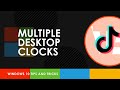 How to Add Multiple Desktop Clocks to Your Desktop  #shorts