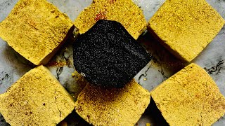 Yellow and Black blocks 💛🖤| Soft gritty crunches 💛🖤| Asmr | oddlysatisfying #787