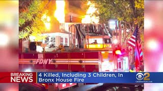 FDNY: 4 dead, including 3 children, in Bronx house fire