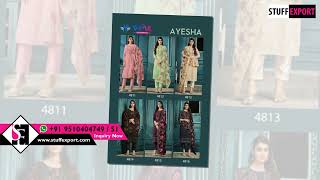 Vipul Ayesha Designer Festive Wear Satin Silk Salwar Kameez Catalog Supplier | Surat Textile Market