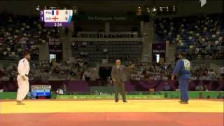 Cyrille Maret vs Adam Okruashvili judo teams European championships final - Baku 2015