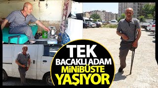 Minibüste Yaşam Mücadelesi Veren Engelli Vatandaş Yardım Bekliyor