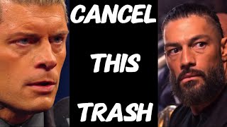 Wwe Must Cancel Smackdown Immediately Angry Rant