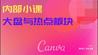 《内部小课》如何简单判断大盘与热点板块（2）