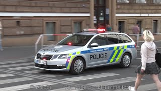 Prague Police cruiser responding | Praha Policie ČR Škoda Octavia [CZ | 29.5.2023]