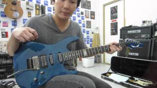 อ.โอ๋ ลองกีตาร์ DEAN VINNIE MOORE VINMAN TRANS BLUE GUITAR CLEAN SOUND DEMO