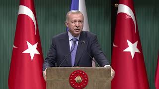 Cumhurbaşkanımız Erdoğan, Çekya Başbakanı Babis ile ortak basın toplantısı düzenliyor...