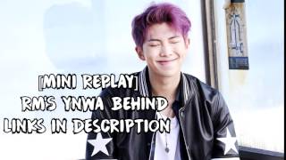 [ENG SUB] 170214 Rap Monster YNWA Behind (Mini Replay)