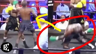 WHY DID HE FALL LIKE THAT? BOXER GETS LAWN CHAIR FOLDED •EGO REACTION•