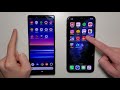 sony xperia 1 vs iphone 11 pro max speed test speakers battery u0026 cameras