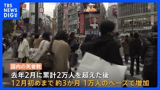 新型コロナ　全国の累計死者数が6万人超え　1か月で1万人以上増加｜TBS NEWS DIG