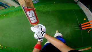 Facing balls upto 140 kmph | Gopro helmet cam batting practice | Net Practice | Indoor nets