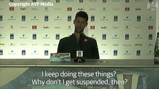 Novak Djokovic brags BEFORE his US Open disqualification 2020