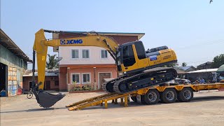 มาชมวินาที รถขุด XCMG EX215c ลงเทเลอร์ใหญ่ สนใจสอบถาม 0808432910 Excavators in Thailand