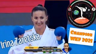 Irina Zaretska (AZE) Vs Silvia Semeraro (ITA), Final -68 !! Karate World Championship Dubai 2021