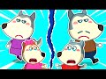 Mommy! Don't Be Angry with Daddy - Kids Stories About Mommy Wolf Family | Cartoons for Kids