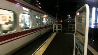 名鉄東岡崎駅一部特別車快速特急豊橋行き到着