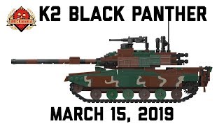 K2 Black Panther South Korean Main Battle Tank - Custom Military Lego