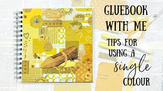 Gluebook with Me | Tips on how to use a single colour