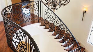 Fabricated Steel Stairs Handmade Iron Staircase