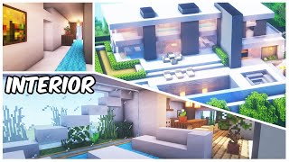 Minecraft: Modern Mansion Interior Tutorial | How to Build a House in Minecraft (#1)