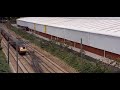 Dallam N gauge Layout. VXC HST and VWC Mk3 Pushpull pass at Dallam.