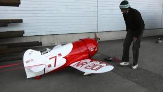 Gee Bee R2 CompARF 7 Zyl radial 160cc EVO Horizon Hobby test run